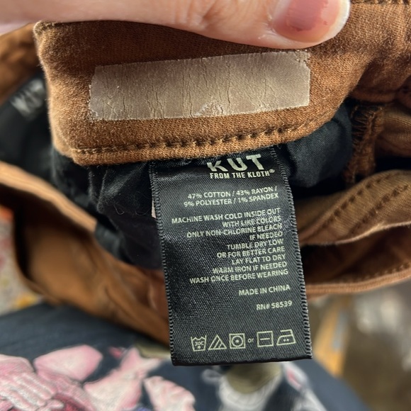 Kut From The Kloth Skinny Jeans Brown Womens Size 14L 14 High Rise Ankle - Picture 10 of 11